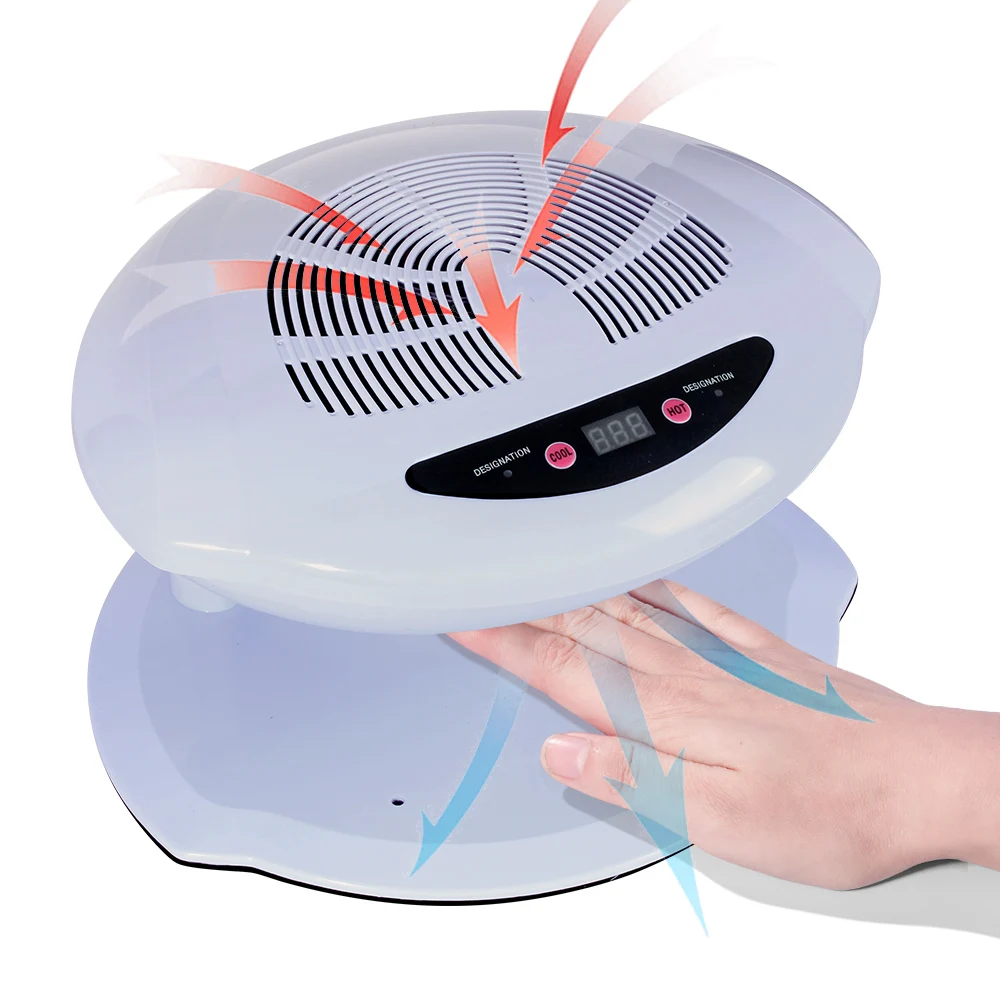 

LULAA Air Nail Dryer 400W Intelligent Automatic Sensor Hot & Cold Air Nail Polish Drying Fan Manicure Tool Both Hands Feet Use
