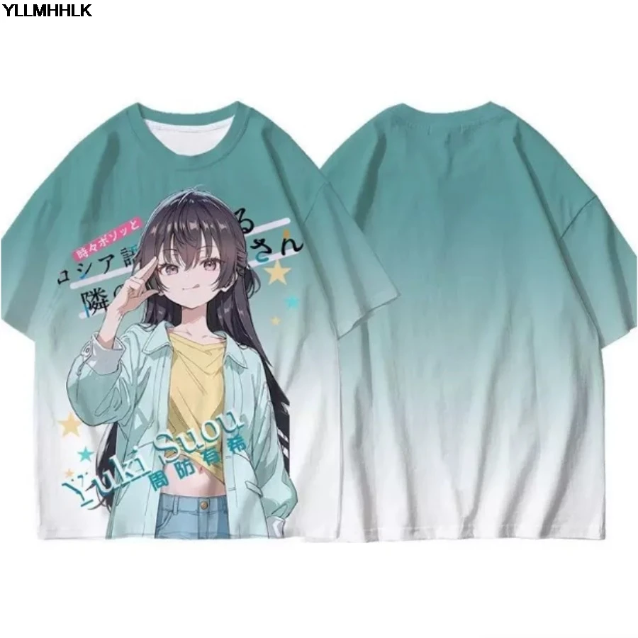 3D Print Alya Sometimes Hides Her Feelings in Russian Short Sleeve Street Hip Hop Fashion T-shirt Casual Oversized Cosplay Tees