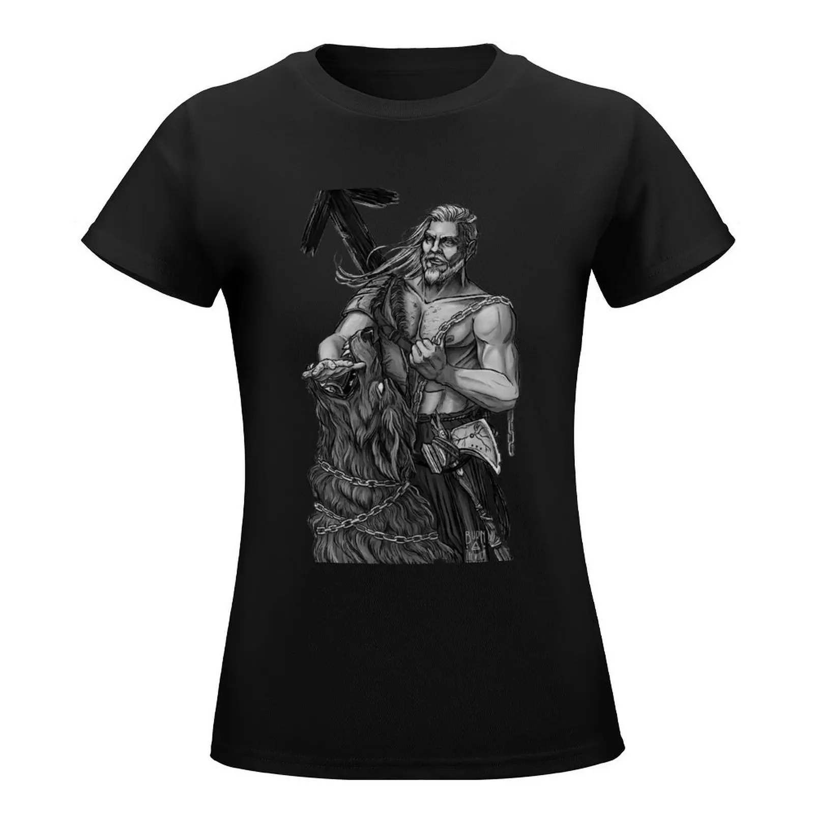 Tyr - nordic god T-Shirt Aesthetic clothing funny oversized workout shirts for Women