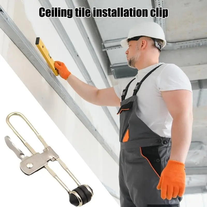 1PC Drop Decke Gitter Klemmen Installieren Klemme & Fliesen Installation Clips Abgehängte Decke Hand Werkzeuge Multifunktionale Installation