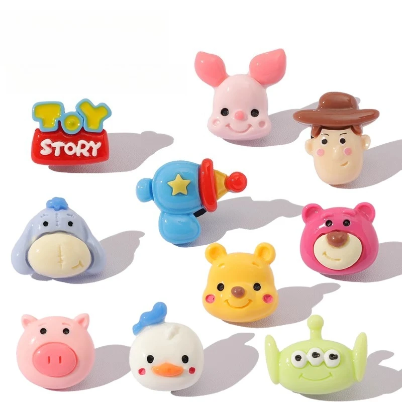 

MINISO Disney Series Винни-Пух, подвески для обуви, аксессуары, сандалии с рисунком Вуди, сабо, украшение для садовой обуви, пряжка, подарки для детей