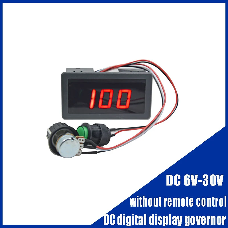 

DC 6V-30V DC Digital Display Governor Without Infrared Remote Control Motor Speed Switch Controller Low Heat High Torque