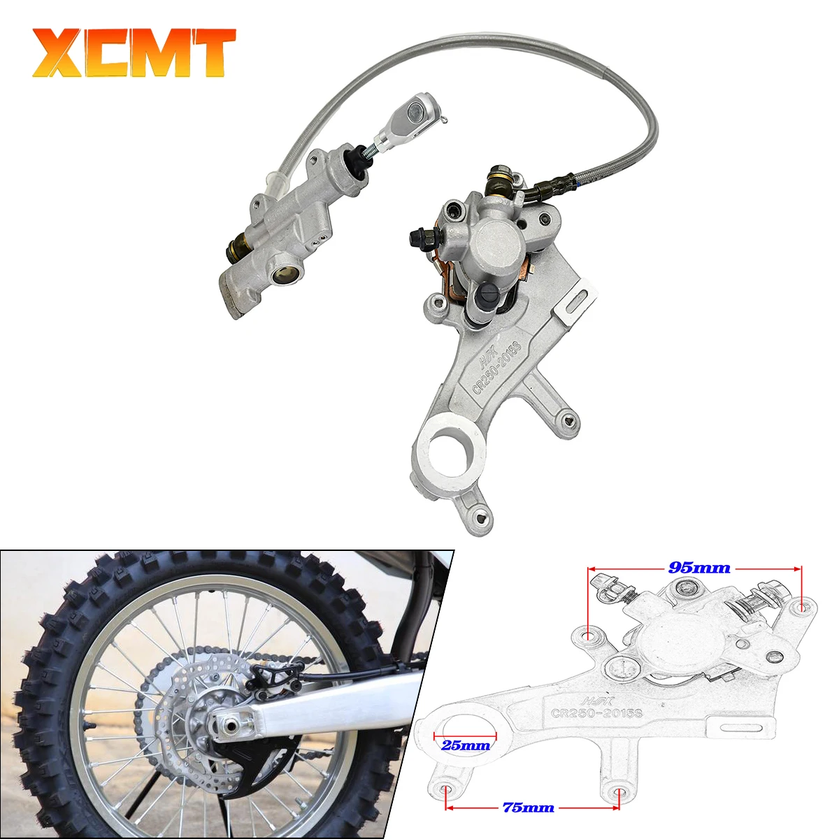 

For HONDA CRF250R CRF450R CR125R CR250R CRF250X CRF450X CRF250RX CRF450RX CRF Motorcycle Rear Brake Caliper Master Cylinder Pump