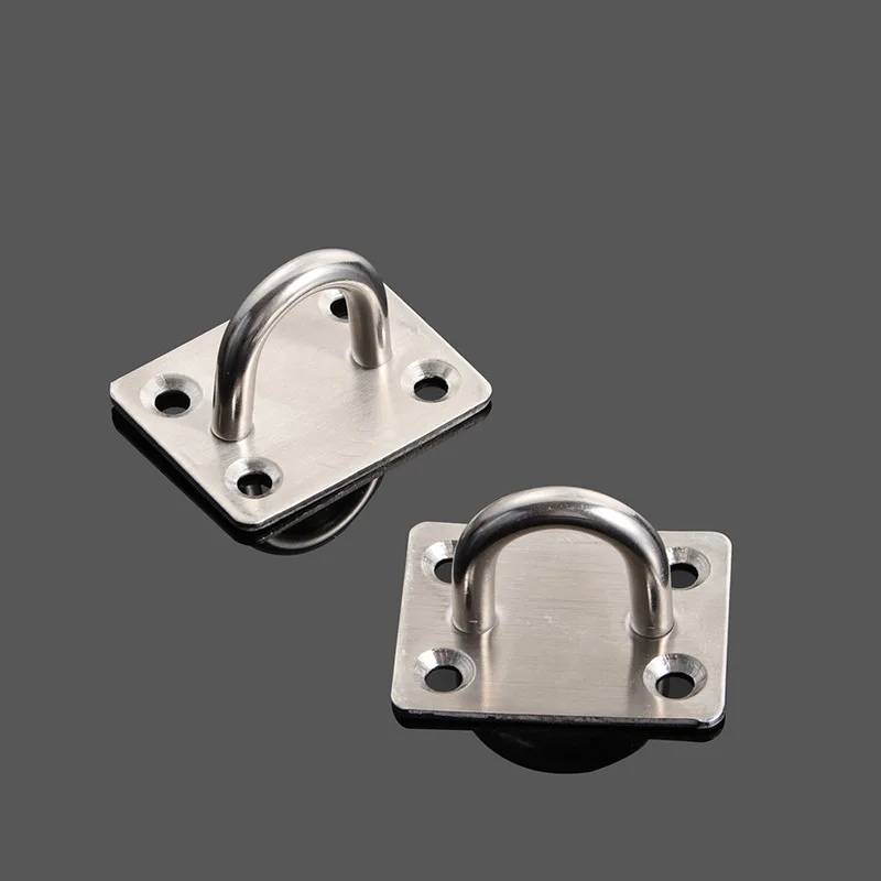 Door Lock Stainless Steel Padlock Clasp Gate Hasp Staple Door Latches Lock Shed Latch Household Burglar-proof Hardware