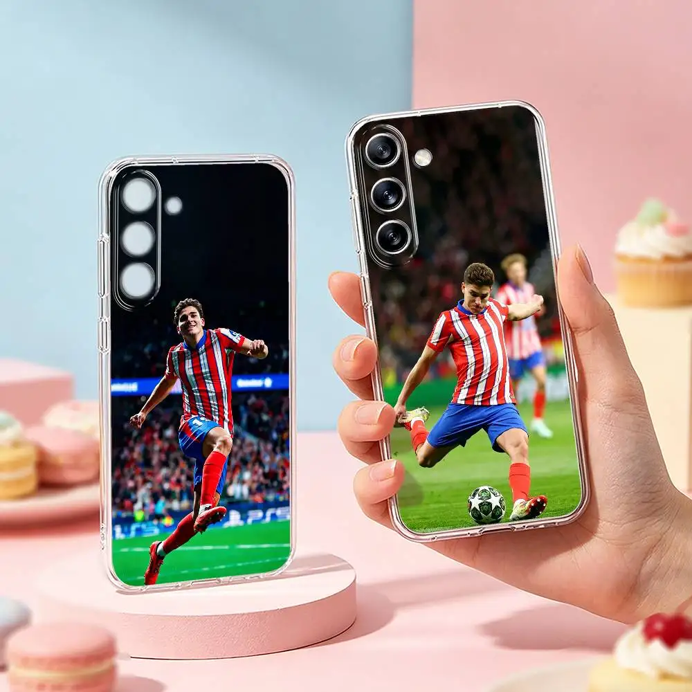 Funda de teléfono L-La A-Aranita J-Julian Alvarez para Samsung Galaxy A91,80,73,72,71,53,52,32,31,22,21s,20, funda transparente suave