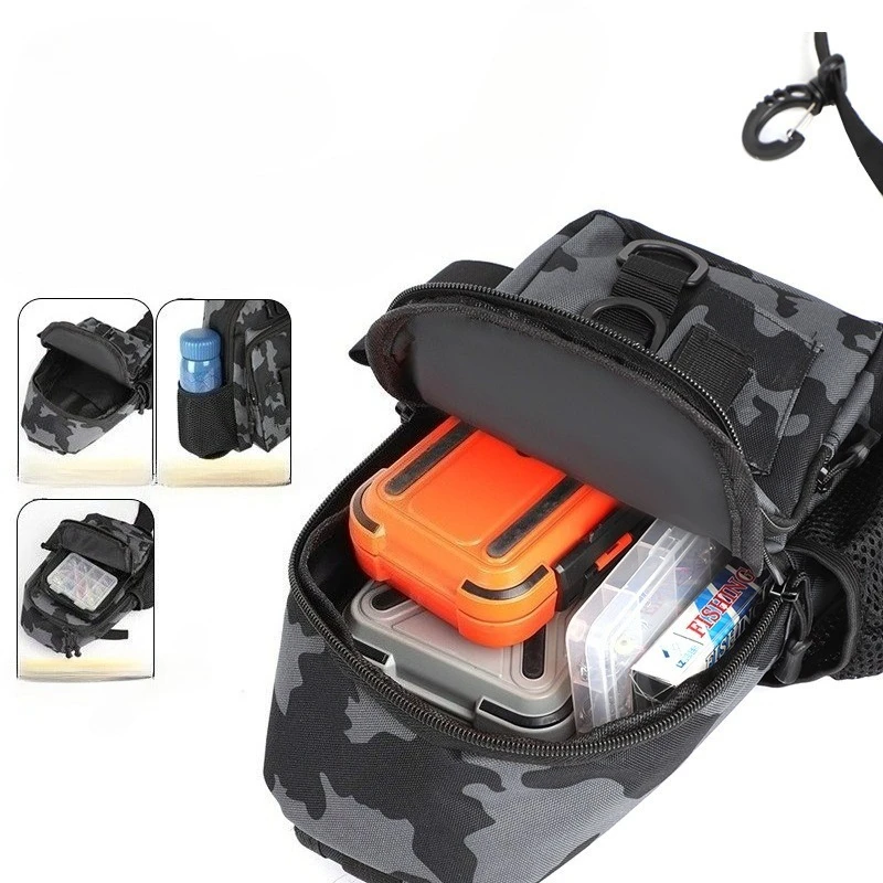 الرجال النساء حقيبة ساعي الرياضة التمويه التكتيكية حقيبة صدر للرجال متعددة الوظائف الترفيه السفر المحمولة الكتف حقيبة الصيد #6