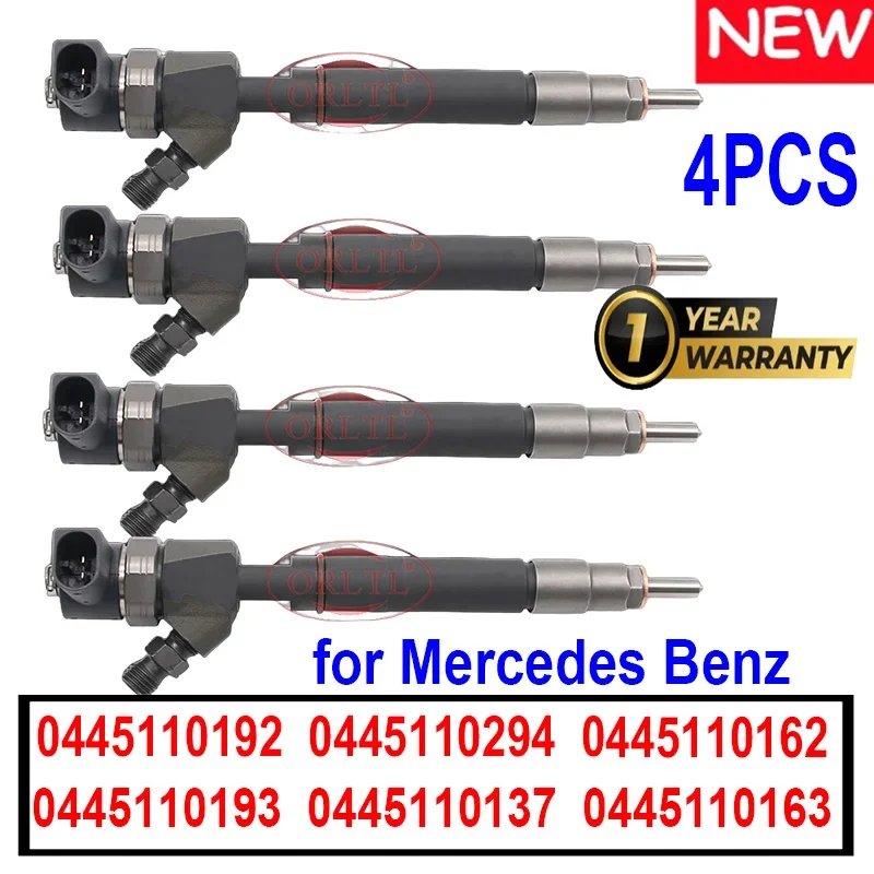 4pcs For Mercedes Benz 0445110192 0445110294 0445110162 0445110193 0445110137 0445110163 Common Rail Diesel Injector