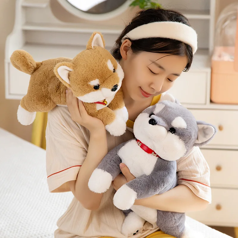 

28CM Plush Toy Little Shiba Inu Dog Toy Children Soothing Pillow Cute adorable PP Cotton Living Room Bedroom Warm Decor