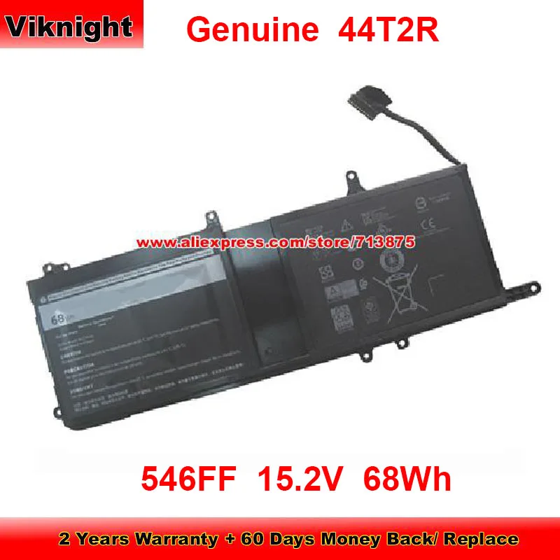 Genuine 44T2R Battery 546FF for Dell Alienware 15 R3 15 R3 Max-Q 15 R4 ALW15C-D3508S ALW15C-D2508S ALW15C-D3508GS 15.2V 68Wh