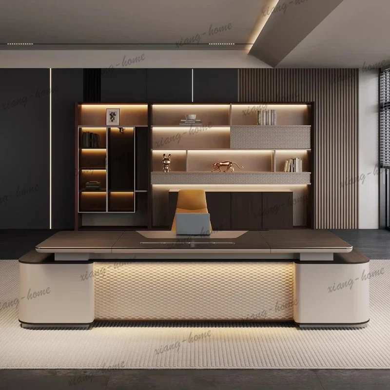 FG Nordic European Office Desk Computer Minimalist Aesthetic Design Office Desk Modern Display Mesas Escritorio Home Furniture