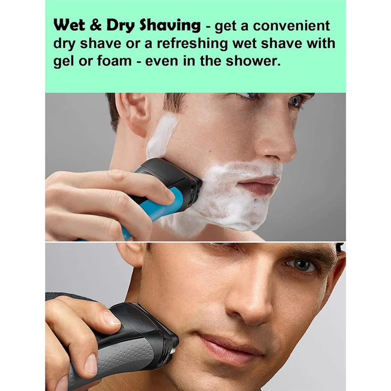 -A89Z 52S Shaver Head For Braun Electric Shaver,S5 Wet And Dry Replacement Head Foil And Cutter 5190Cc 5090 5020