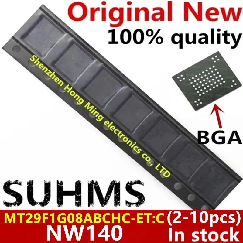 (2-10piece)100% New MT29F1G08ABCHC-ET: C MT29F1G08ABCHC NW140 BGA Chipset