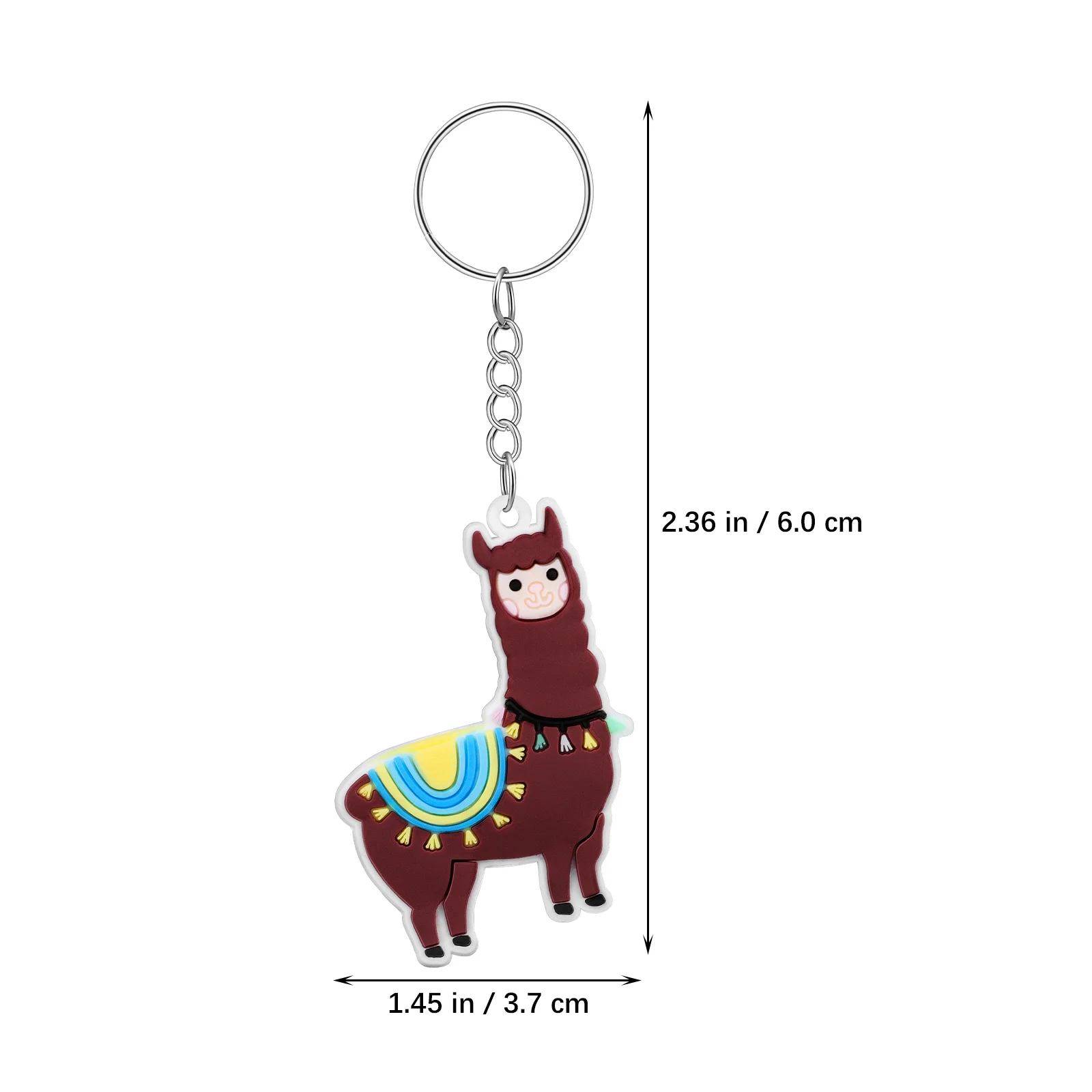 12 Pcs Chains Alpaca Keychain Keychains Kids Keyrings Christmas Pvc Backpack Man Men Wallet