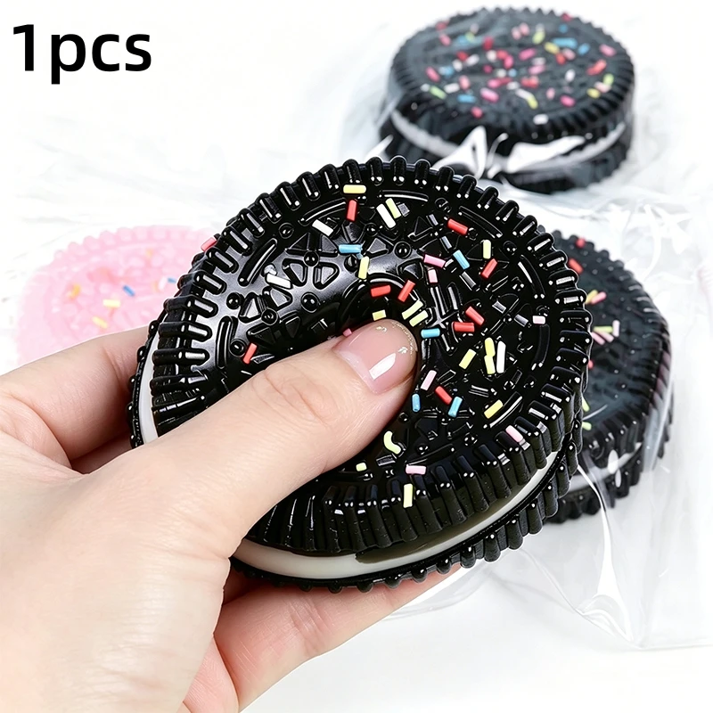 Quetschbares Oreo-Stressball-Spielzeug, Kreatives Keks-Spielzeug, Superweiches Fidget-Spielzeug, ASMR Sensorisches Anti-Stress-Spielzeug für Erwachsene