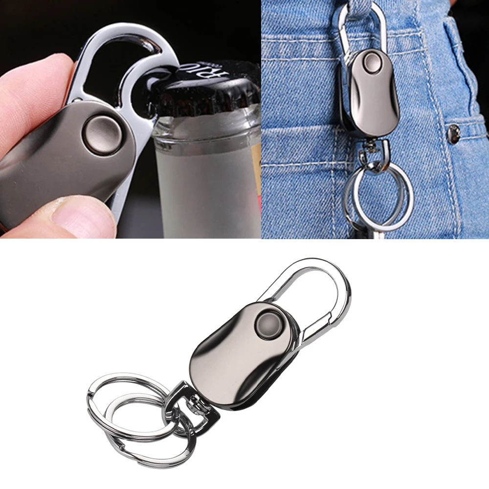 Metal Bottle Opener Key Organizer   Creative Fidget Spinner Key Chain   Car Key Pendant Creative Fingertip Gyro Keychain