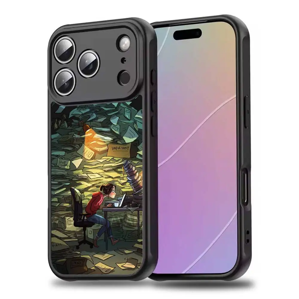 Coque de téléphone pour fille, bibliothèque de lecture R, pour iPhone 17,16,15,14,13,12,11,Pro,Max,Plus,Mini,SE4,E, chargement sans fil magnétique Magsafe