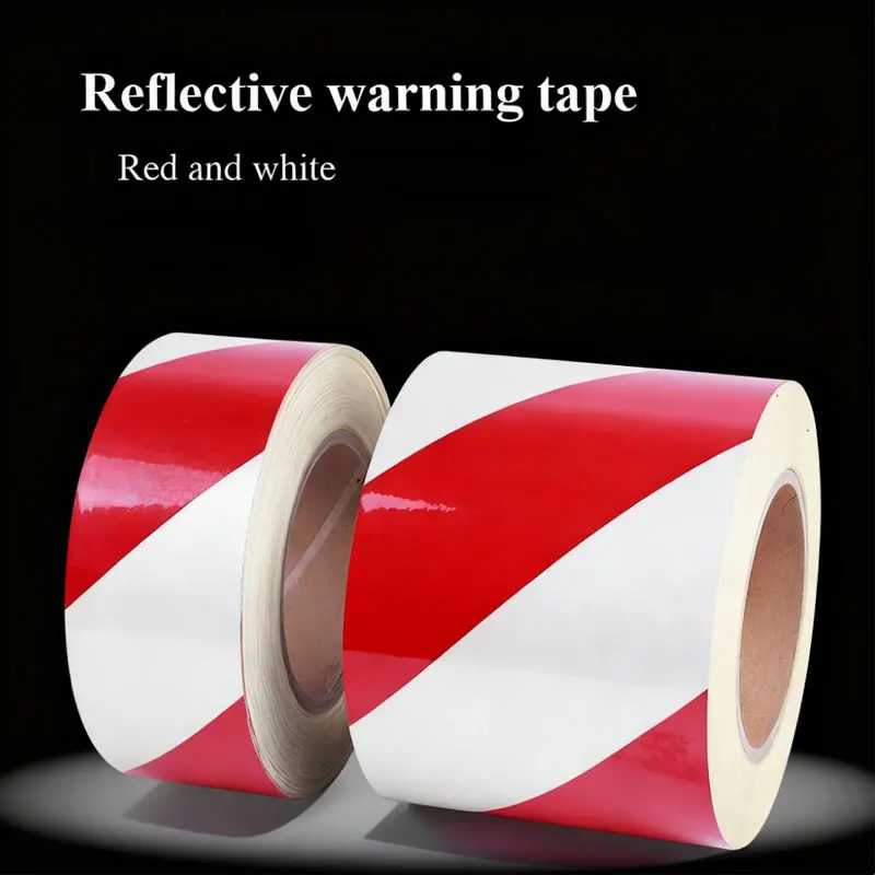 

Наружная аварийная безопасная тяговая лента, предупреждающая о опасности, светоотражающая защитная лента, красная, белая, баррикадная лента, защита безопасности