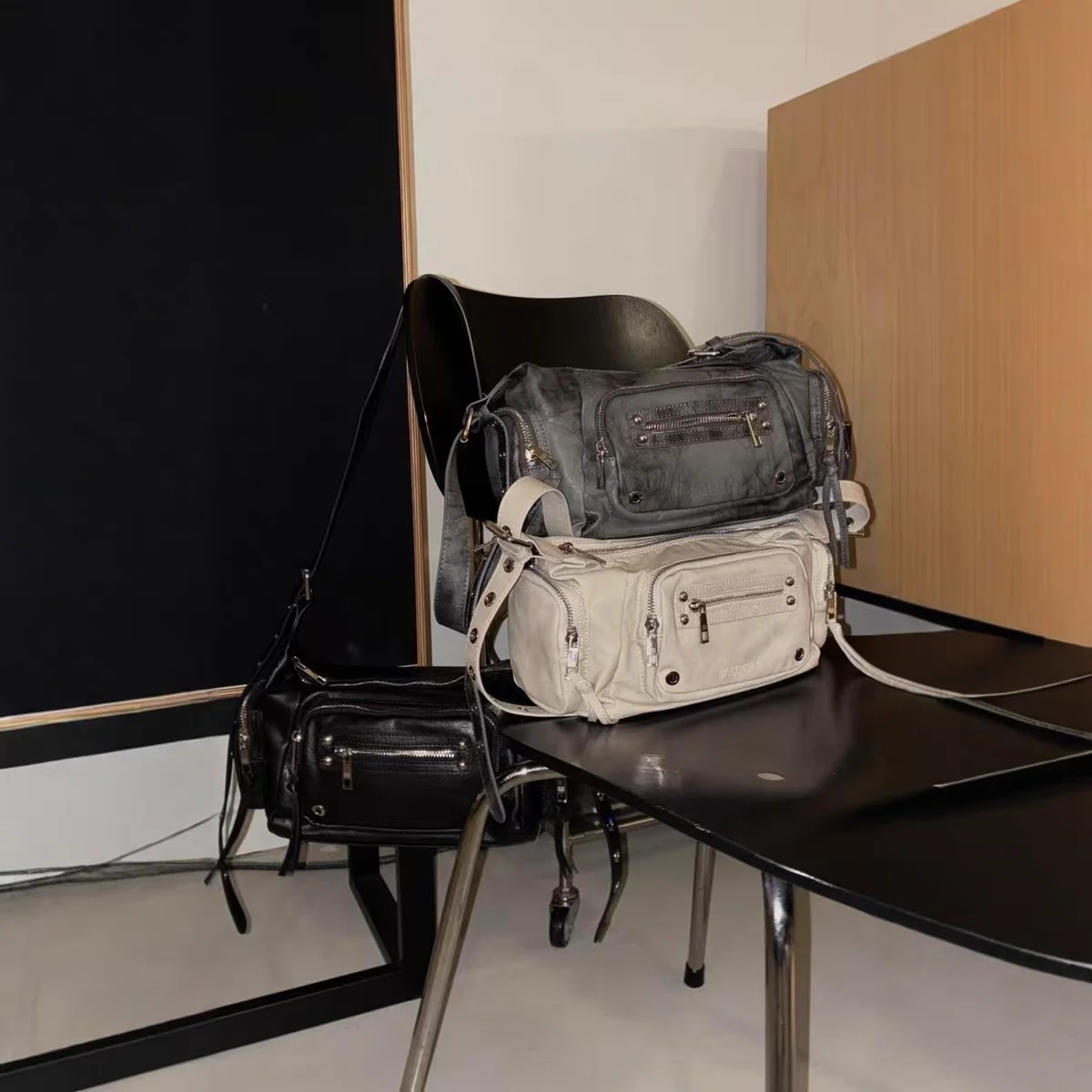 

Сумка для мотоцикла Blapurple, съемный плечевой ремень, ручная сумка через плечо, многофункциональная корейская женская сумка