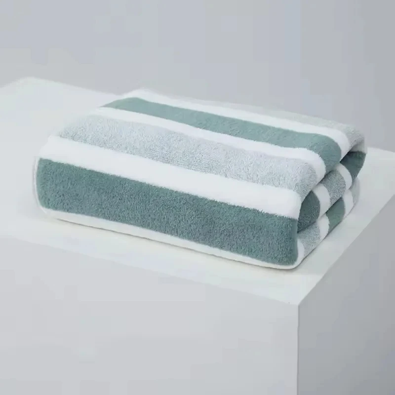Latest 1 Pc Striped Face Towel Thickened Absorbent Soft Face Towel For Home Thick And Durable For Daily Household Use New