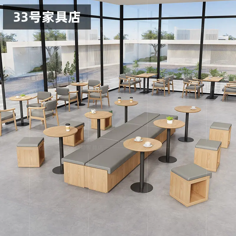 

Простой узкий диван-скамья для кафе, десертной, магазина, для переговоров, длинный табурет у стены, для кафе с молочным чаем