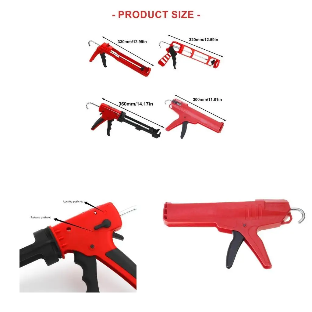 652F Manual Glues Sealant Guns Door Window Seams Glass Glues Guns Caulking Guns for Efficient Use in Kitchens and Bathrooms