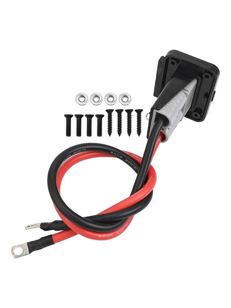 Battery Extension Cord Quick Connect Cable For Harsh Conditions Waterproof Connectors 50cm Wire Length For RVs For Tractors