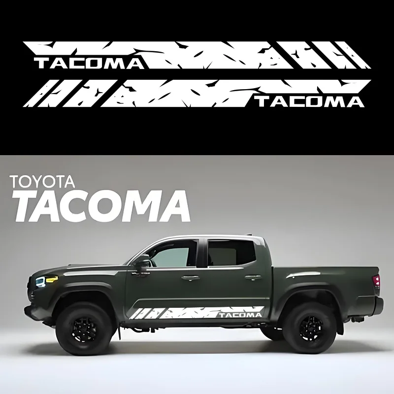 Per Toyota Tacoma Car Door Side Skirt Stripe Stickers Pickup Graphic Vinyl Decor decalcomanie copertura personalizzata accessori esterni Auto