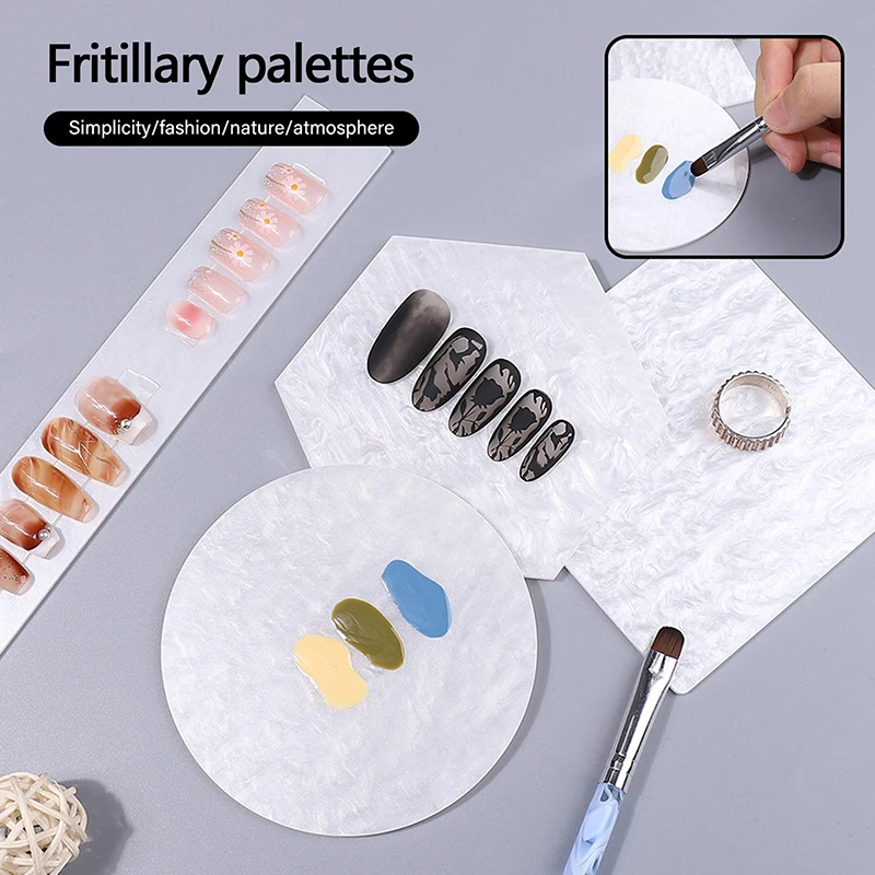 Tips Nail Art Display Stand Jia Beimu Color Palette Nail Tools Marble Pattern Shell Photography Props Board Color Palette