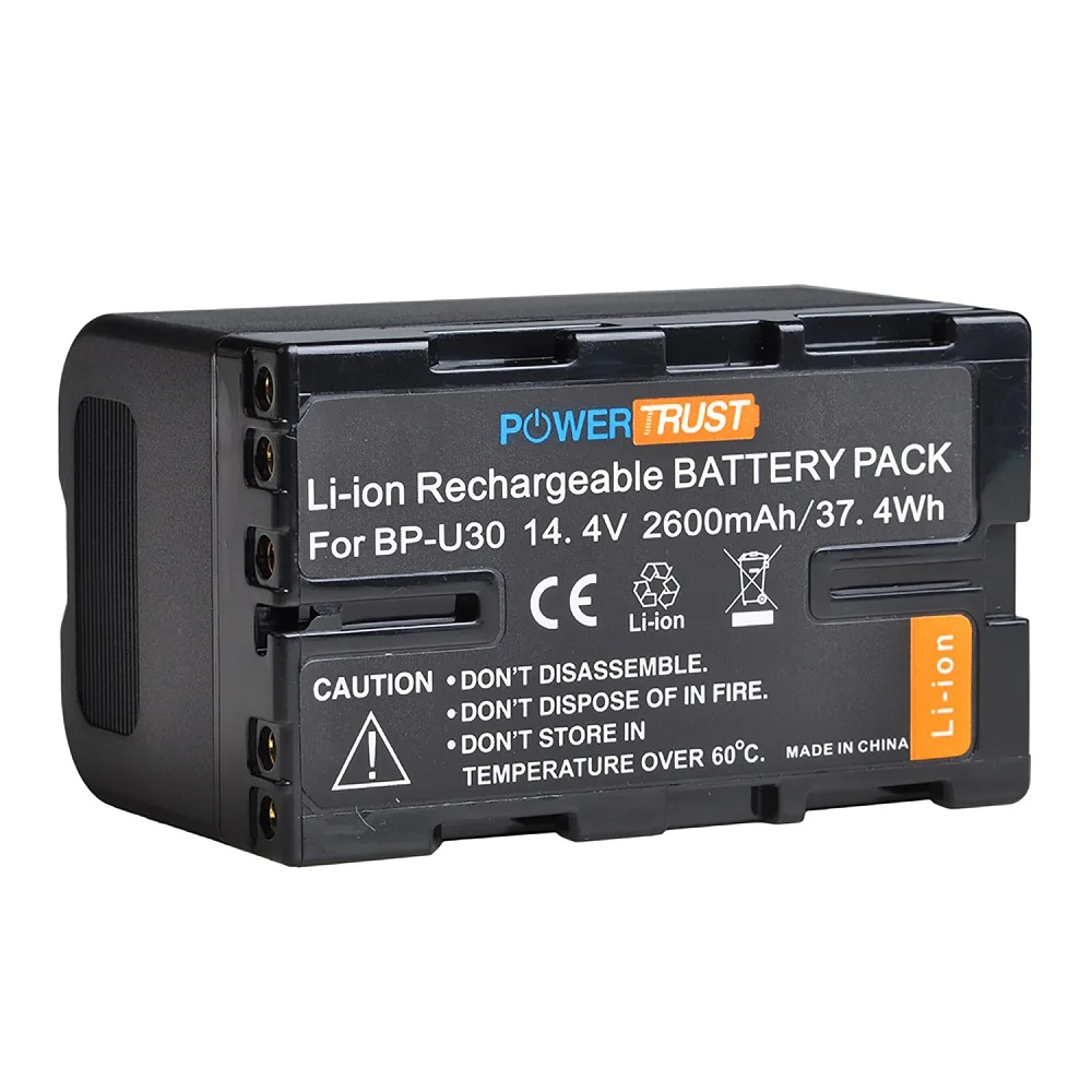 

BP-U30 Battery 2600mAh for Sony PMW-100 150 160 200 300 EX1, EX3 EX160 EX260, PMW-EX280, PMW-F3, PXW-FS5, PXW-FS7, PXW-FX9K