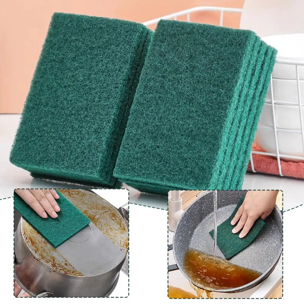 Thickened Kitchen Scouring Pad Reusable Cuttable Household Pot Scrubbing Dishwashing Multi-Function Sponge Cleaning King Ra D6K6