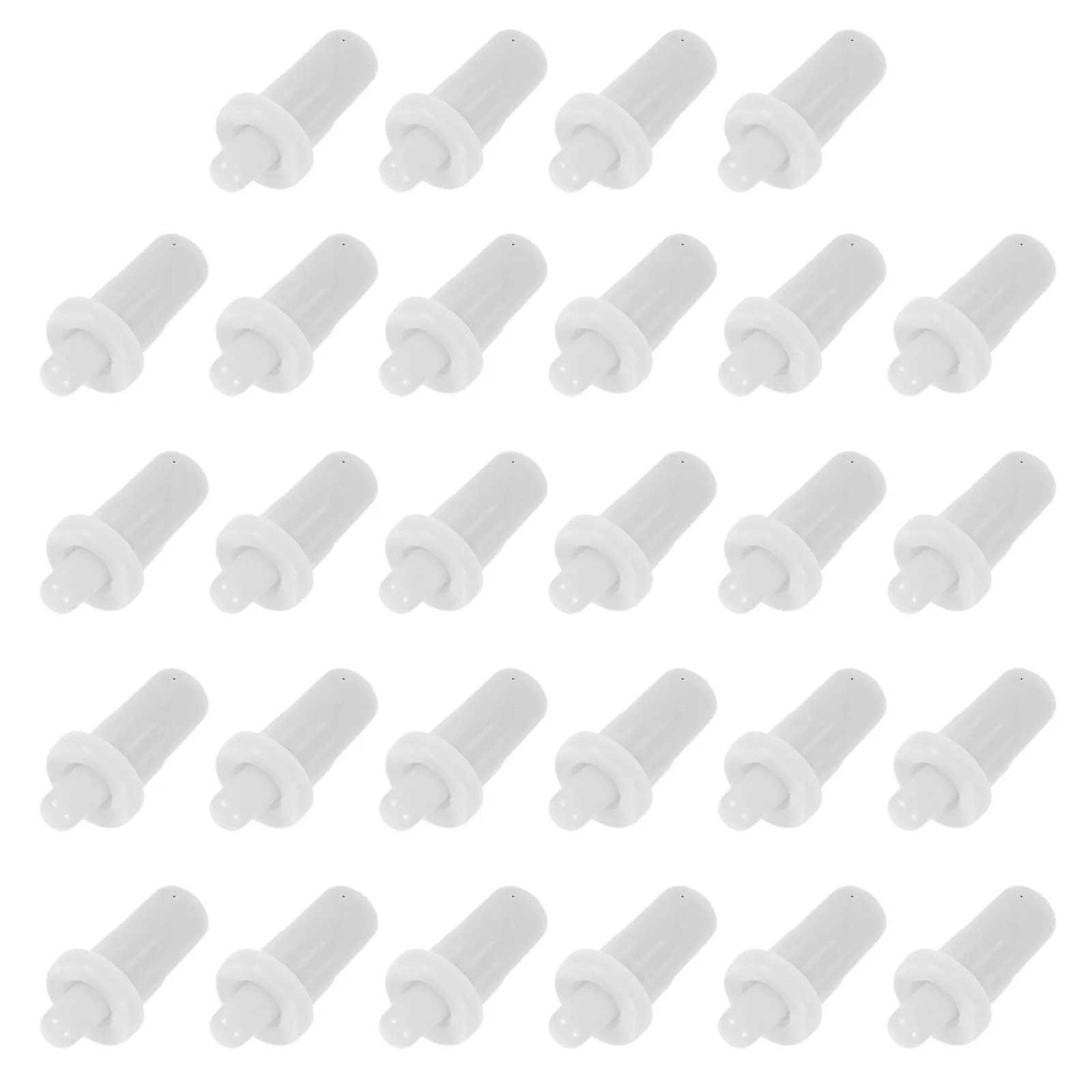 

28Pcs Soft Closer Cabinet Door Buffer Damper White Telescopic Spring Loaded Furniture Repair Pins for Shutter Louver Replacement