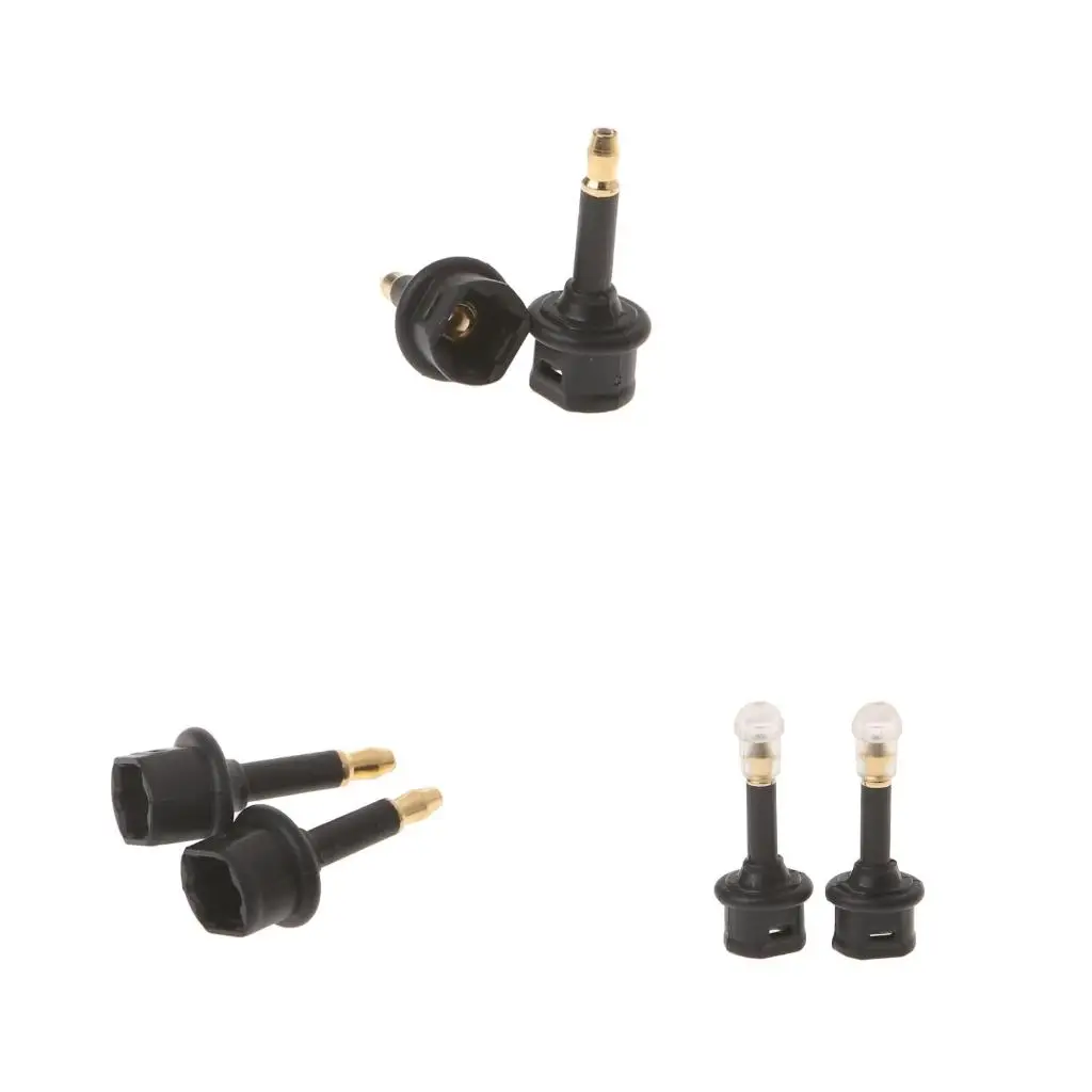 

2 Pcs Toslink Female To 3.5mm Male Mini Audio Plug Digital Optical Adapter Converter