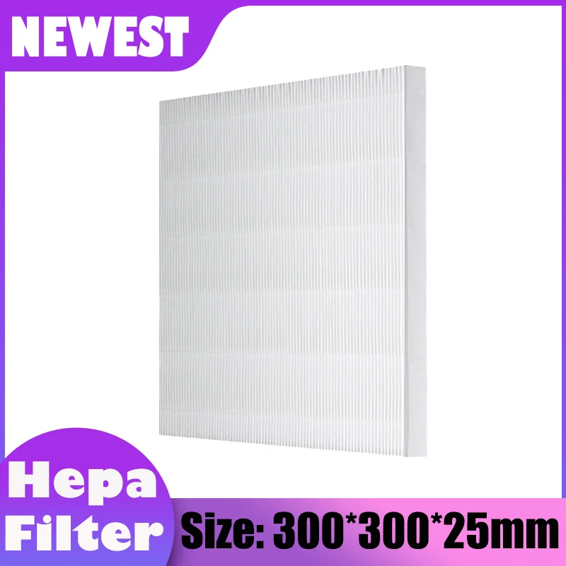 

DIY White Hepa Filter for Universal to Filter PM2.5 and Haze to Cleaning Home Air Purifier Filter 300*300*25mm Replacement