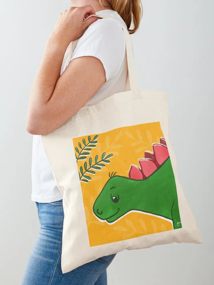 

Little Stegosaurus Tote Bag canvas tote custom screen woman shopping