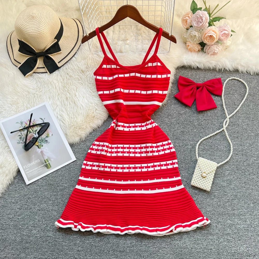 YuooMuoo-minivestido con tirantes finos para mujer, minivestido Sexy ajustado a las caderas, vestidos de fiesta para mujer, camisola corta para discoteca 2026