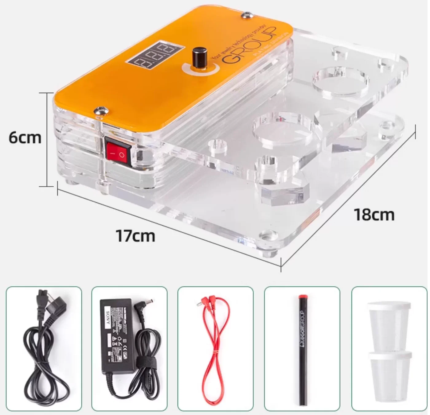 

Набор позолоченных станков типа ручки 220 В для ювелиров - инструменты для гальванической обработки золота, серебра, меди