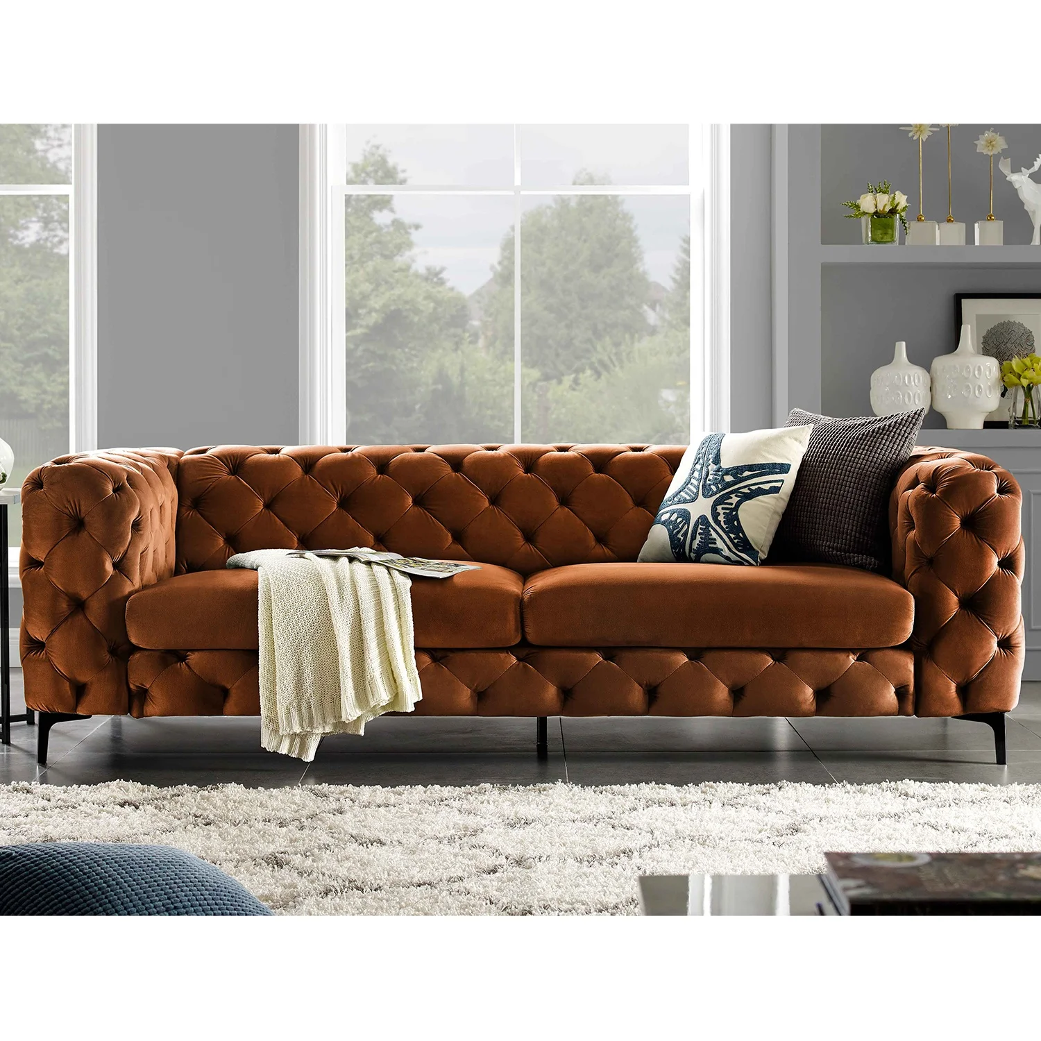 Vintage casual sofa single double industrial  office living room