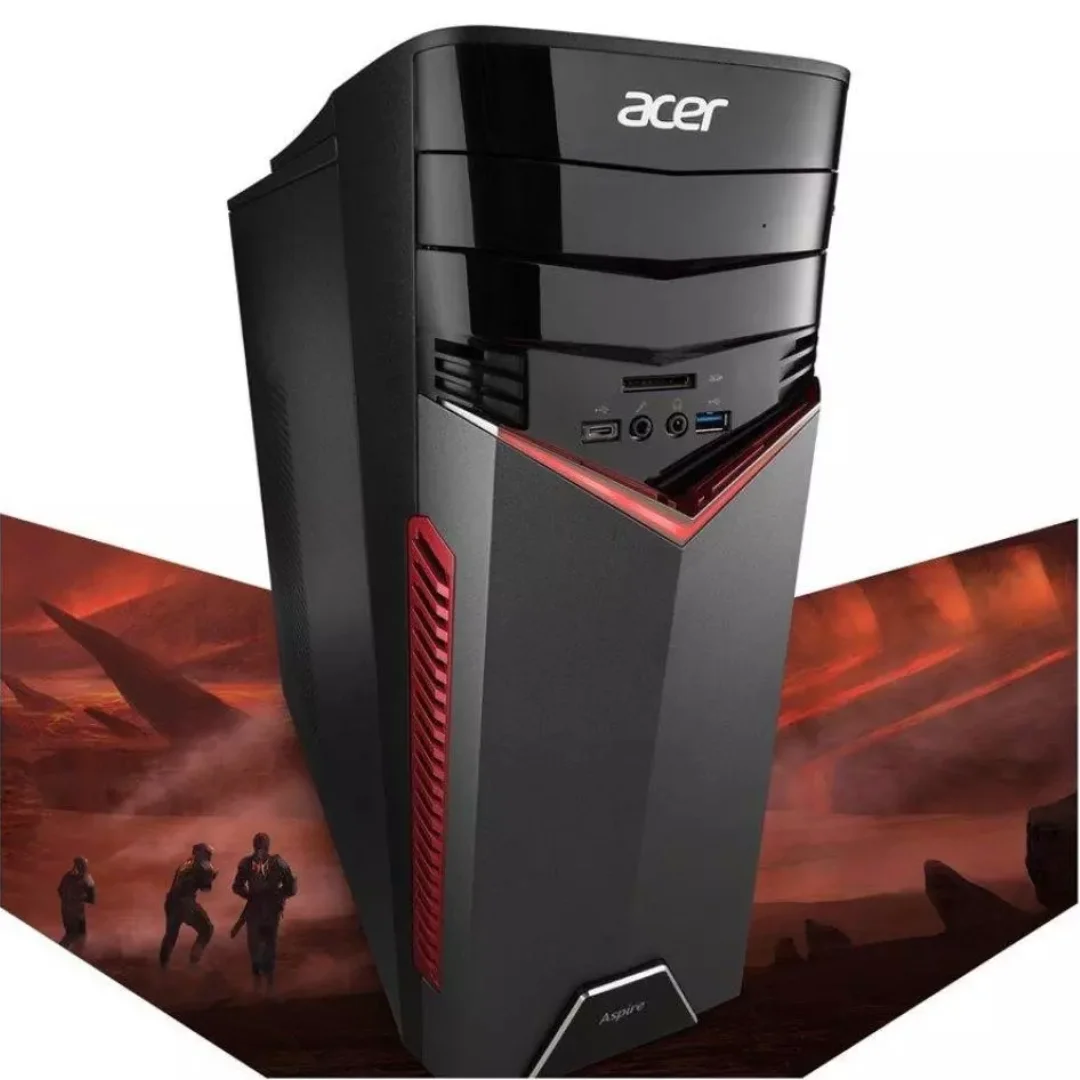 سطح المكتب ACER GAMER GX-783 CORE I7 7700 SSD 512 جيجابايت 4 جيجابايت رام NVIDIA GEFORCE GTX 1060 6 جيجابايت VRAM - WIN11 PRO - MT #1