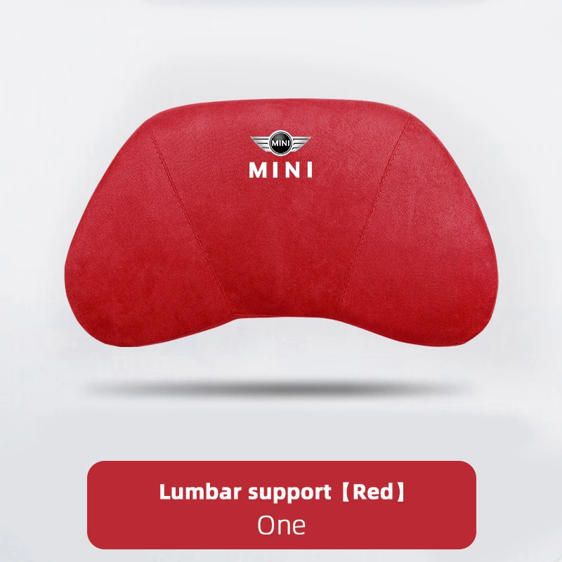 Mini-Auto-Wildleder-Kopfstützenkissen, Lendenwirbelstützkissen-Aufkleber für Mini Cooper JCW Works F54 F55 F56 F57 F60 R50 R52 R53 R55 – Detail 13
