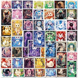 10/30/50pcs Cute Cat Tarot Cartoon Stickers Decals Decoration DIY Guitar Laptop Phone Luggage Car Fridge Stationery Sticker Toys