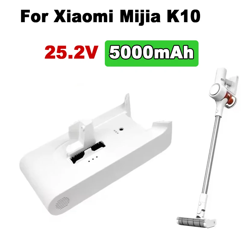 

NEW Replacement Battery Pack For Xiaomi Mijia K10 Handheld Cordless Vacuum Cleaner 25.2v 5000mAh LI-ion Rechargeable Batteries