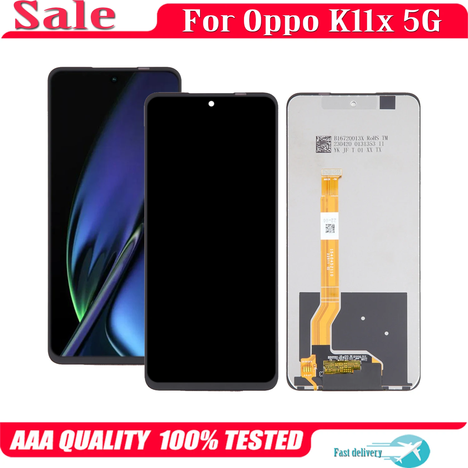 

6.72" Original For Oppo K11x 5G LCD Display Touch Screen Replacement Digitizer Assembly For OppoK11x LCD