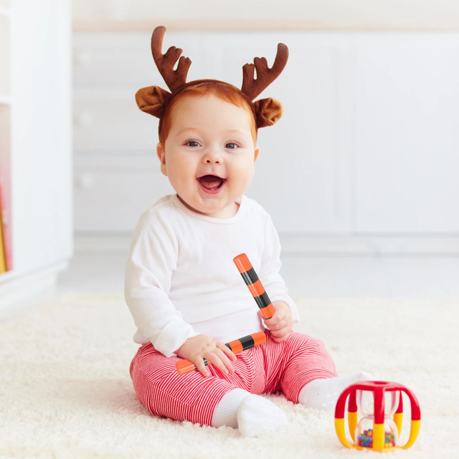

2Pcs Wooden Rhythm Sticks Classroom Music Instrument Rounded Edges Safe Design Kids Educational Musical Percussion Tool