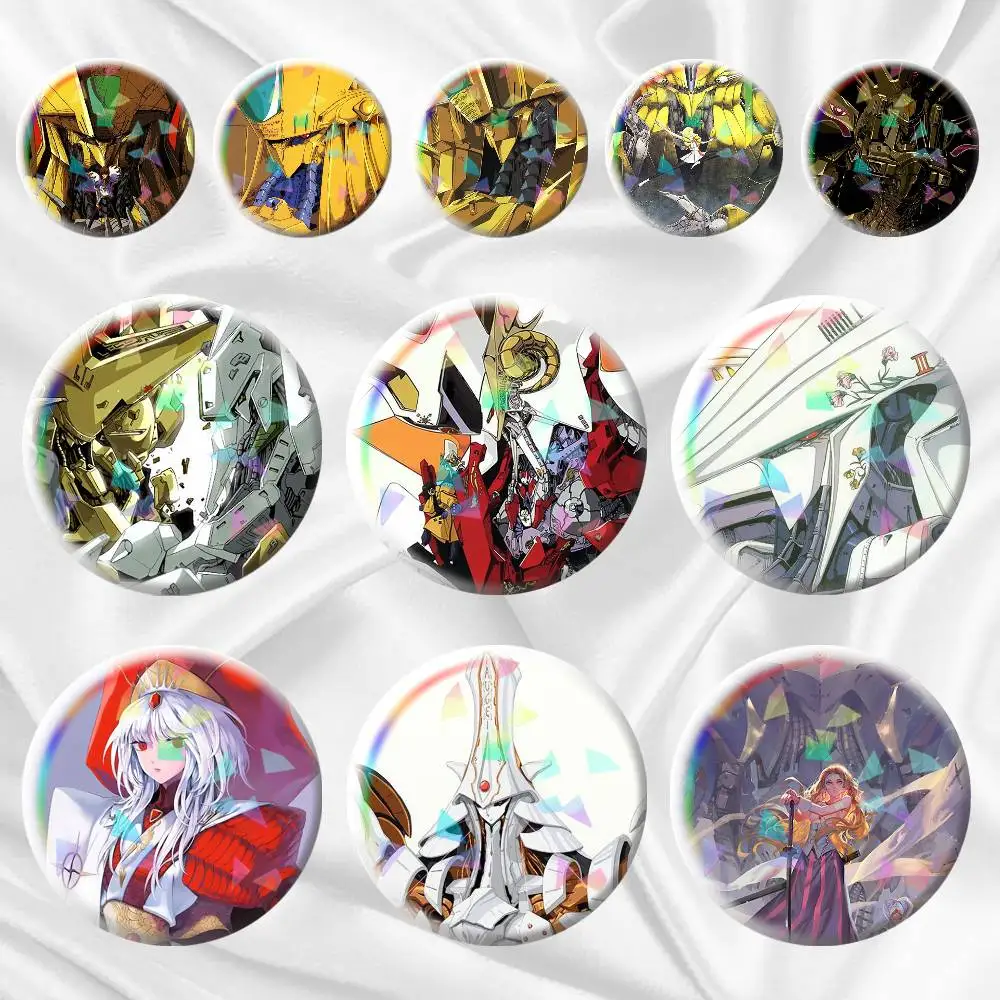 Anime The Five Star Stories  75mm 44mm 25mm Accessories Toys Badge Brooch Backpack Hat Pins