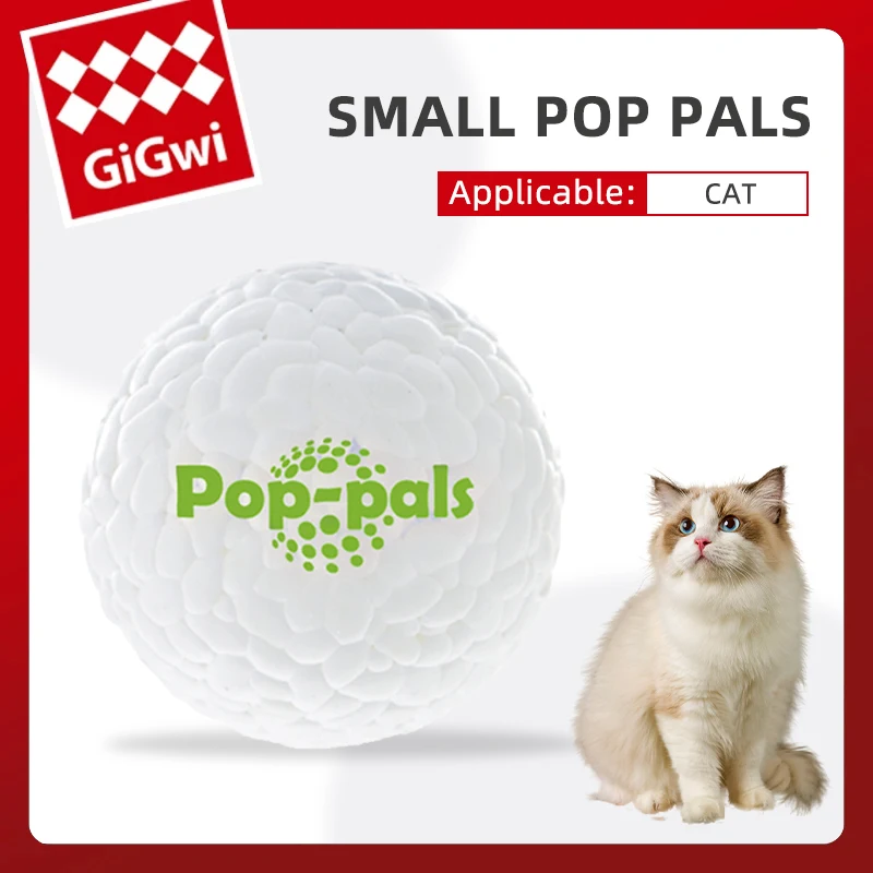 GiGwi Cat Toys G-Ball Rolling Ball Pet Cat Owner Interactive Toys Automatic Bouncing Ball Self Hi Teasing Kittens Jumping Ball