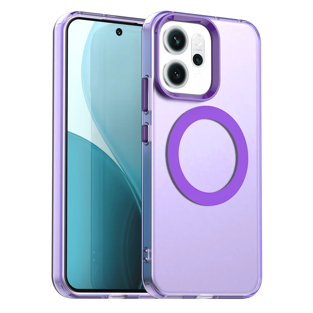 

Чехол для OPPO Reno 14F Limited Edition 14 Pro 14FS Luxury Skin Feel Candy Magnetic Back Cover для Oppo Reno 13 Pro 13F Funda
