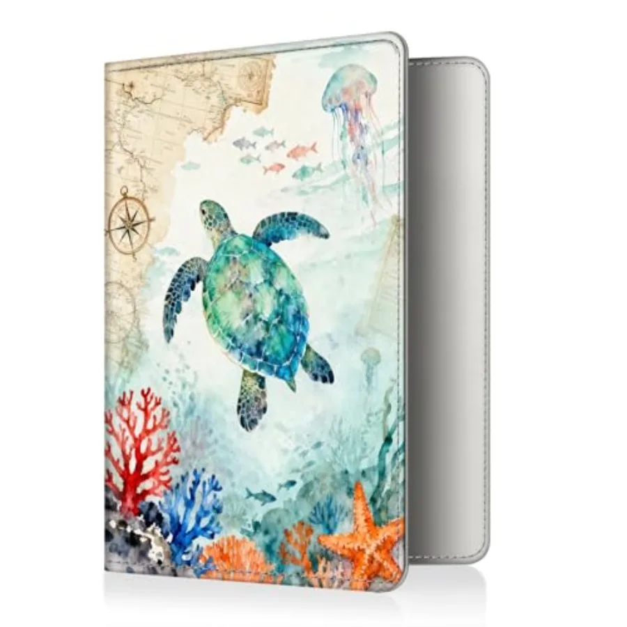 

Passport Holder, Slim Travel Wallet RFID Blocking Card Case Cover Passport Cover Protector Essentials with Credit Card Slots fo