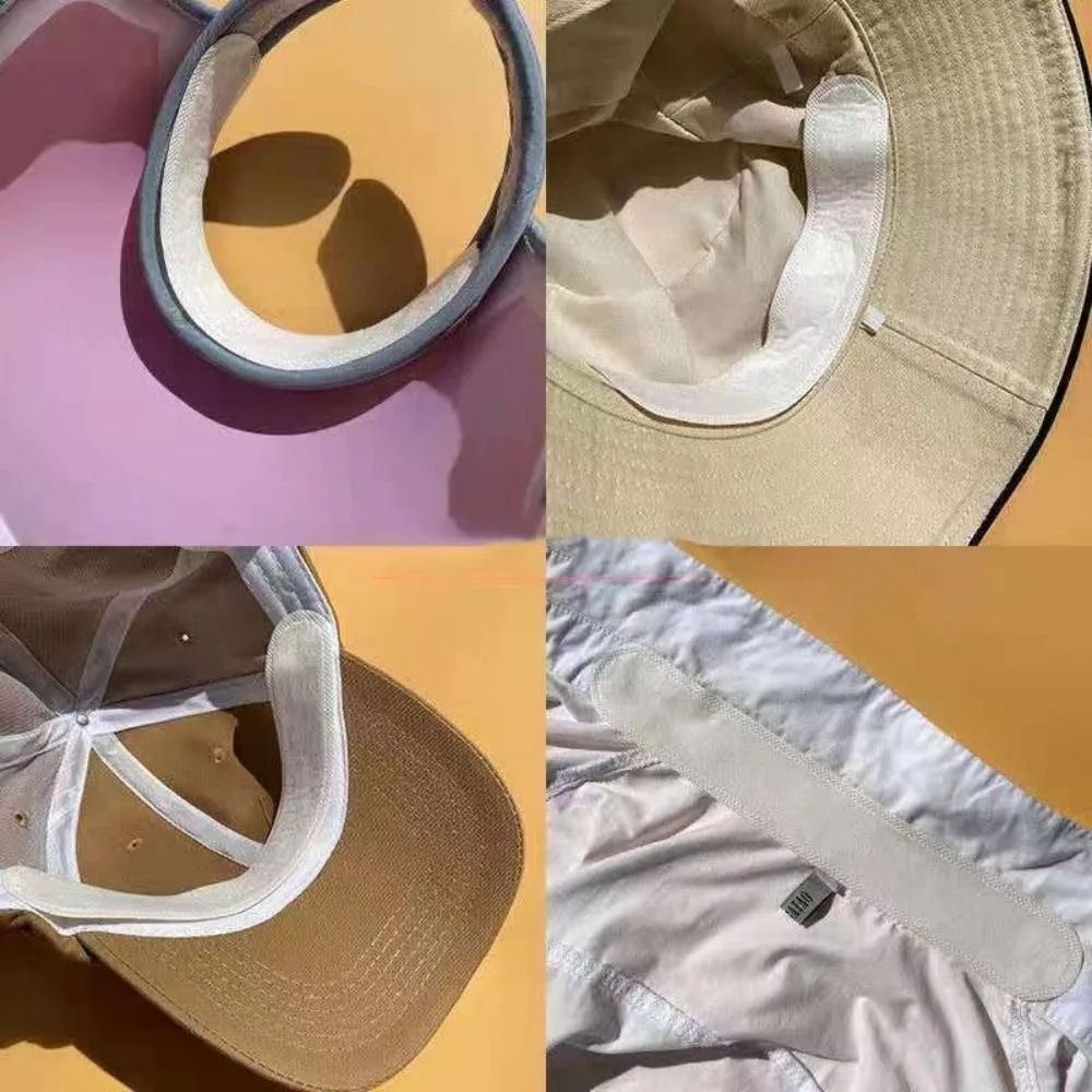 وسادة عرق قبعة من القماش يمكن التخلص منها فائقة الامتصاص وسادات بطانة ممتصة للعرق قابلة للتعديل وسادة ممتصة للتنفس ومضادة للأوساخ #5