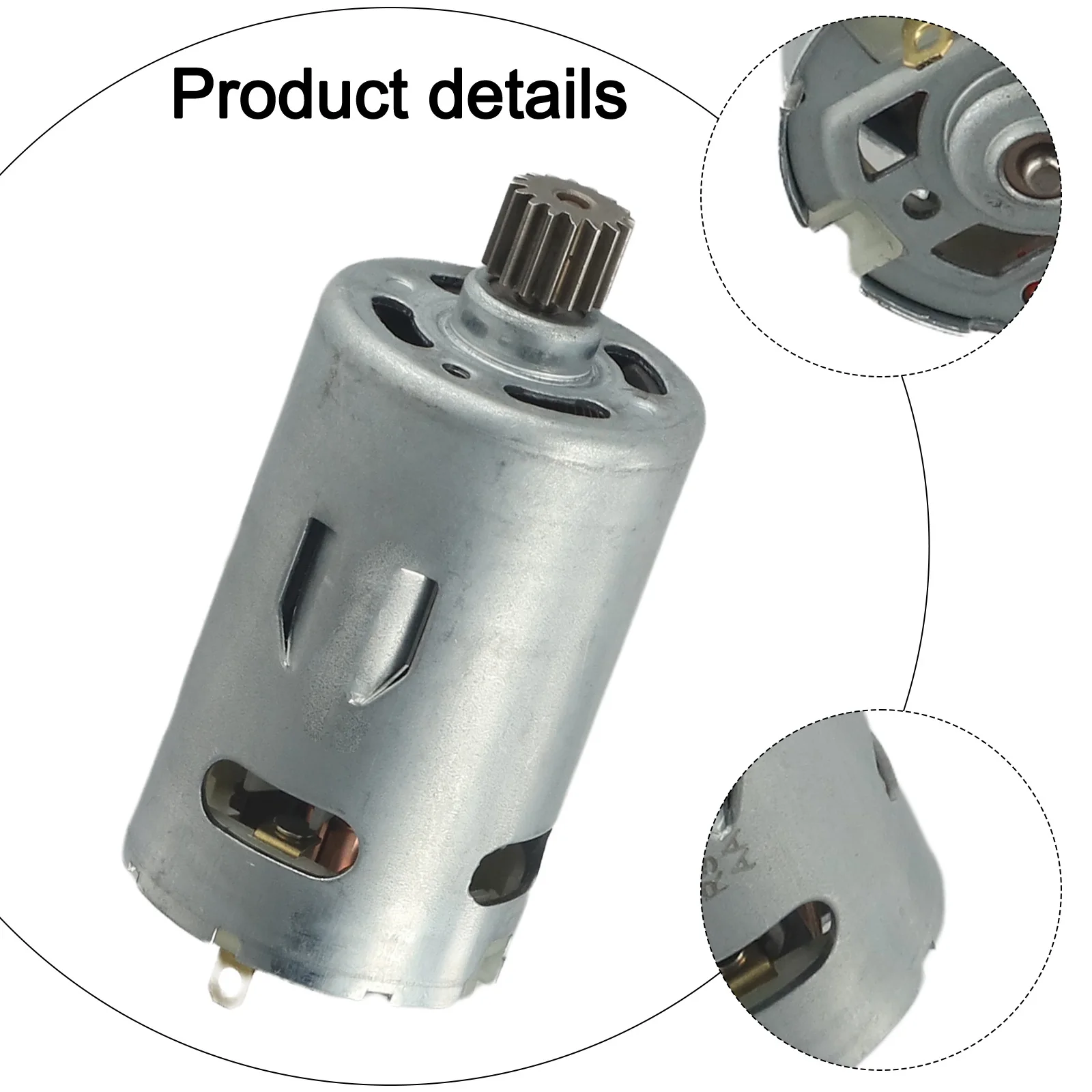 

RS550 Motor for Cordless Drill Screwdriver with 16 Teeth Gear Enhanced Cooling Feature Multiple Voltage Options