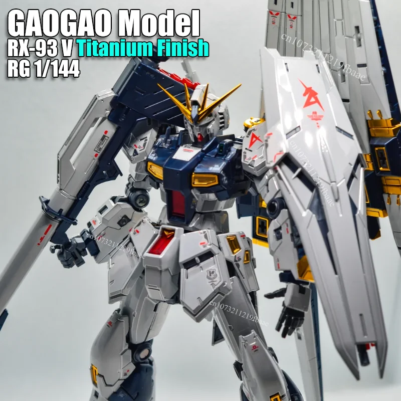 

In Stock GAOGAO Model RX-93 V Titanium Finish RG 1/144 Assembly Model Kit Toy Action Figures Plastic Model Kit Gift